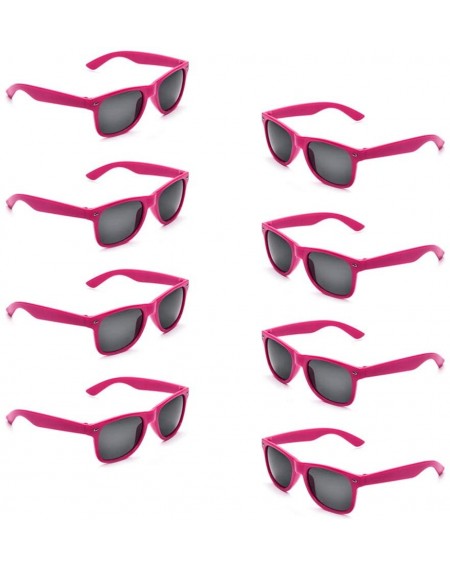 Favors Neon Colors Party Favor Supplies Unisex Sunglasses Pack of 8 for Kids (8 Pack Hot Pink) - 8 Pack Hot Pink - CX186QG04O...