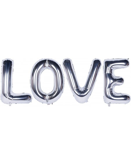 Balloons Letter Balloons Love 40 Inch Giant Jumbo Helium Foil Mylar for Party Decorations Silver - Letter Love - CM18U6SAIRZ ...
