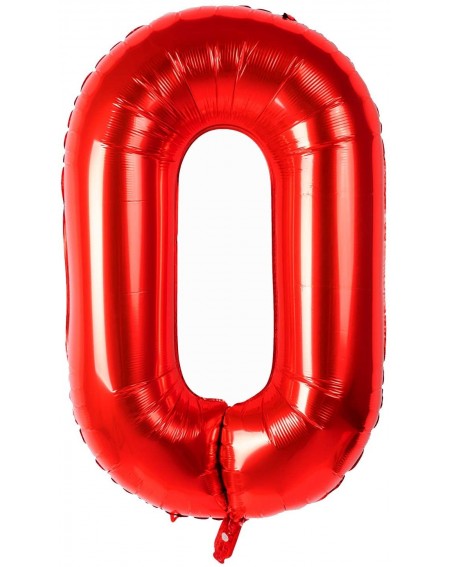 Balloons 40 Inch Number Balloons Red Number 0 Helium Foil Birthday Party Decorations Digit Balloons - Red 0 - CR190LORYQG $8.95