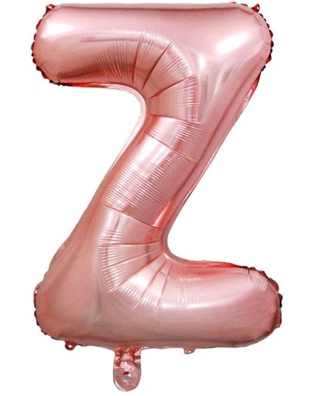 Balloons 34 Inch Rose Gold Balloons Foil Letters A to Z Numbers 0 to 9 Helium Balloons Bridal Baby Shower Wedding Birthday Pa...