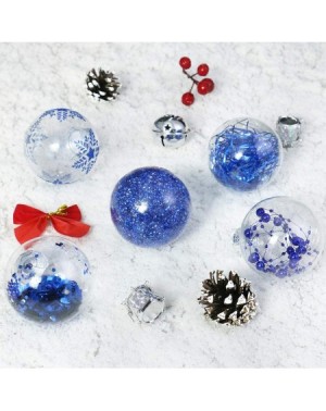 Ornaments 30ct Christmas Ball Ornament- 2.76" Handmade Shatterproof Transparent Luster Christmas Ornament with Delicate Filli...