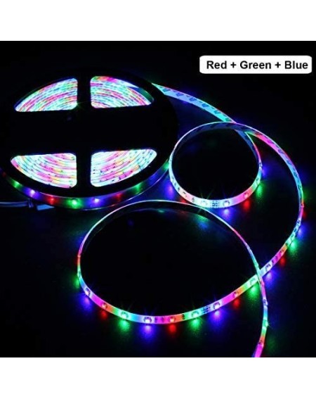 Rope Lights LED Light Strip Waterproof- SMD 2835 Multi-Color Rope Lighting 16.4ft 300leds RGB Felxible Tape for Halloween Chr...
