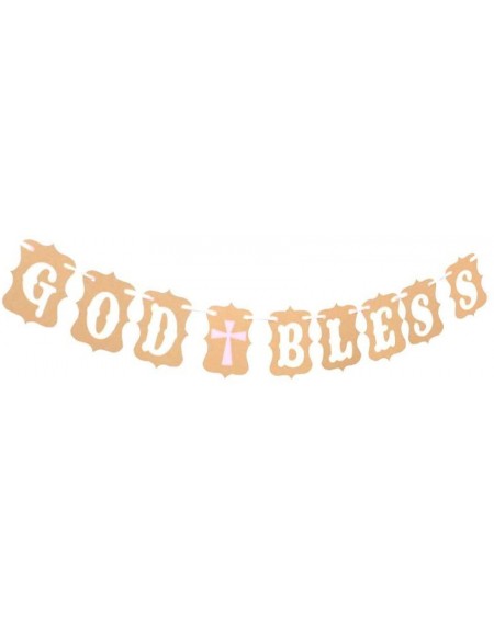 Banners & Garlands God Bless Party Banner-Party Decoration Banner Wedding-Baby Shower Decoration Holy Religious Bunting Garla...