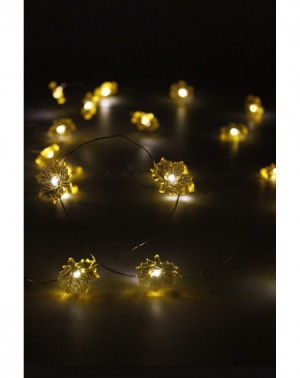 Indoor String Lights Thanksgiving String Lights 30 LEDs 10 Feets with Remote Timer 13 Modes Maple Leaves Lighted for Fall Aut...
