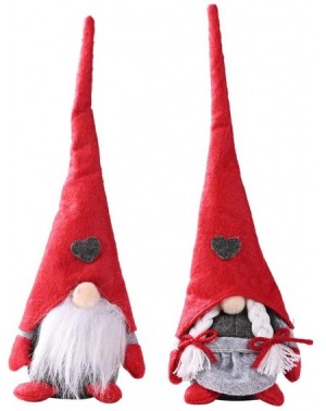 Ornaments Christmas Gnomes-Santa Christmas Ornaments-Handmade Ornaments (Couple) - Couple - C119HCAKWIH $14.25