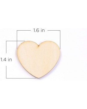 Guestbooks Wooden Guest Book Alternative (Set of 75) Wodden Hearts- One Size- Brown - C718U059OXO $30.82