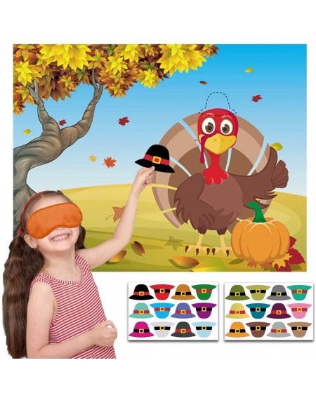 Advent Calendars Thanksgiving Party Games Pin the Hat on the Turkey Fall Festival Birthday Party Supplies Favors for Kids Tha...
