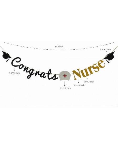 Banners 2019 Nurse Congrats Signs Graduation Party Decorations Congrats Nurse Banner Sign Congratulations Bunting Garland Gra...