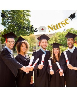 Banners 2019 Nurse Congrats Signs Graduation Party Decorations Congrats Nurse Banner Sign Congratulations Bunting Garland Gra...
