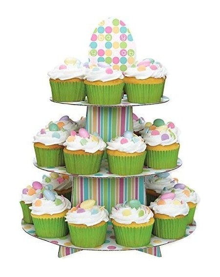 Tablecovers Cardboard Pastel Baby Shower Cupcake Stand- 1.25 ft Tall- Multicolor - CO11V2E5WDF $8.03