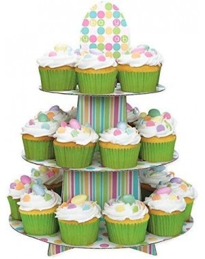 Tablecovers Cardboard Pastel Baby Shower Cupcake Stand- 1.25 ft Tall- Multicolor - CO11V2E5WDF $8.03