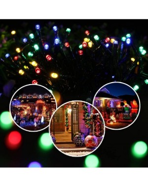 Outdoor String Lights Solar String Lights 72ft 200 LED Fairy Christmas Lights- 8 Modes Ambiance Lighting for Outdoor- Patio- ...