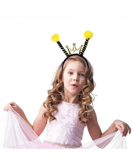 Party Hats 2 Packs Party Headband Bee Hair Hoop Party Boppers Costume Hair Band for Kids Women Halloween Birthday Bee Party S...