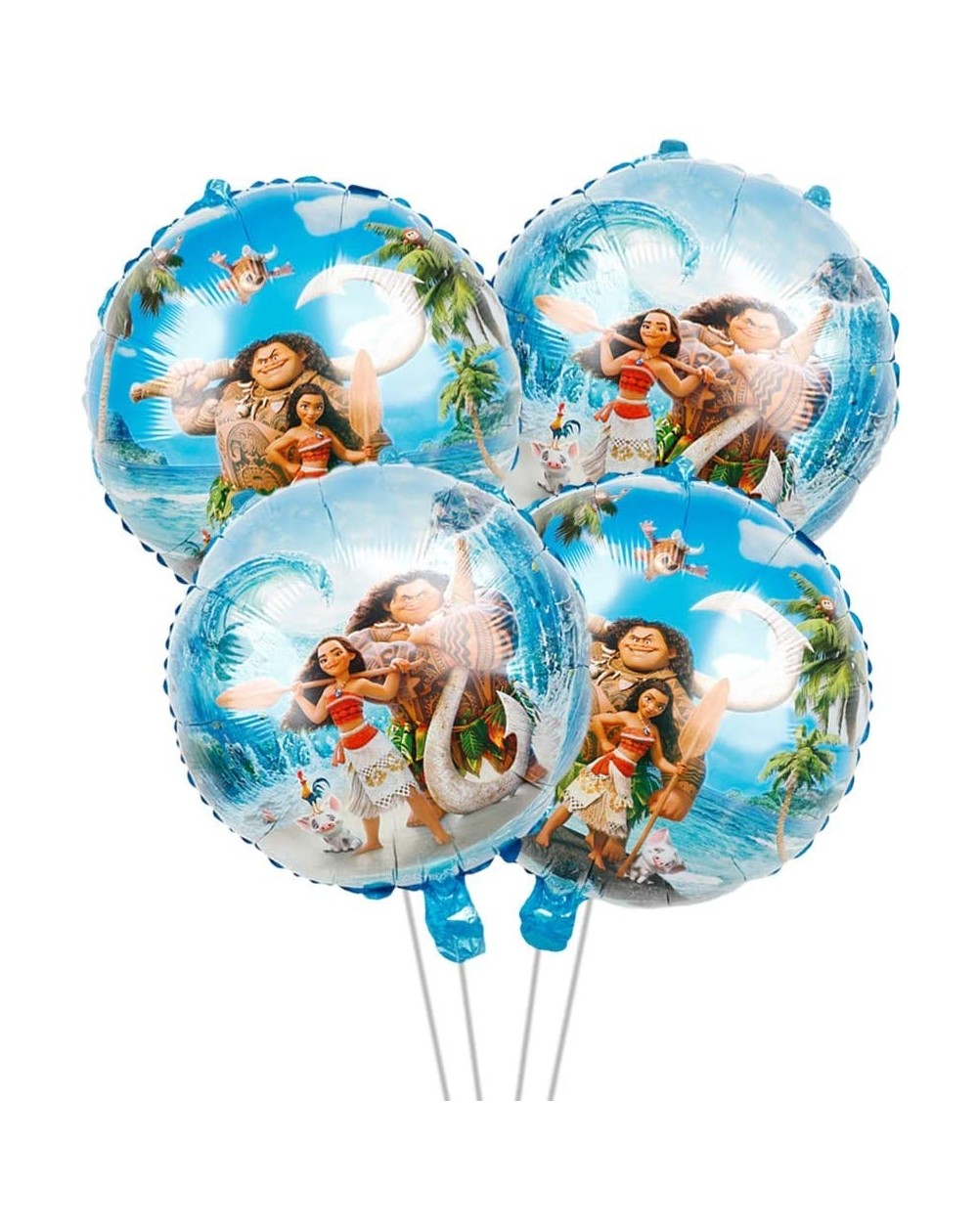 Balloons 4pcs Moana Balloon- Moana party decoration - C7199ONANG8 $9.37