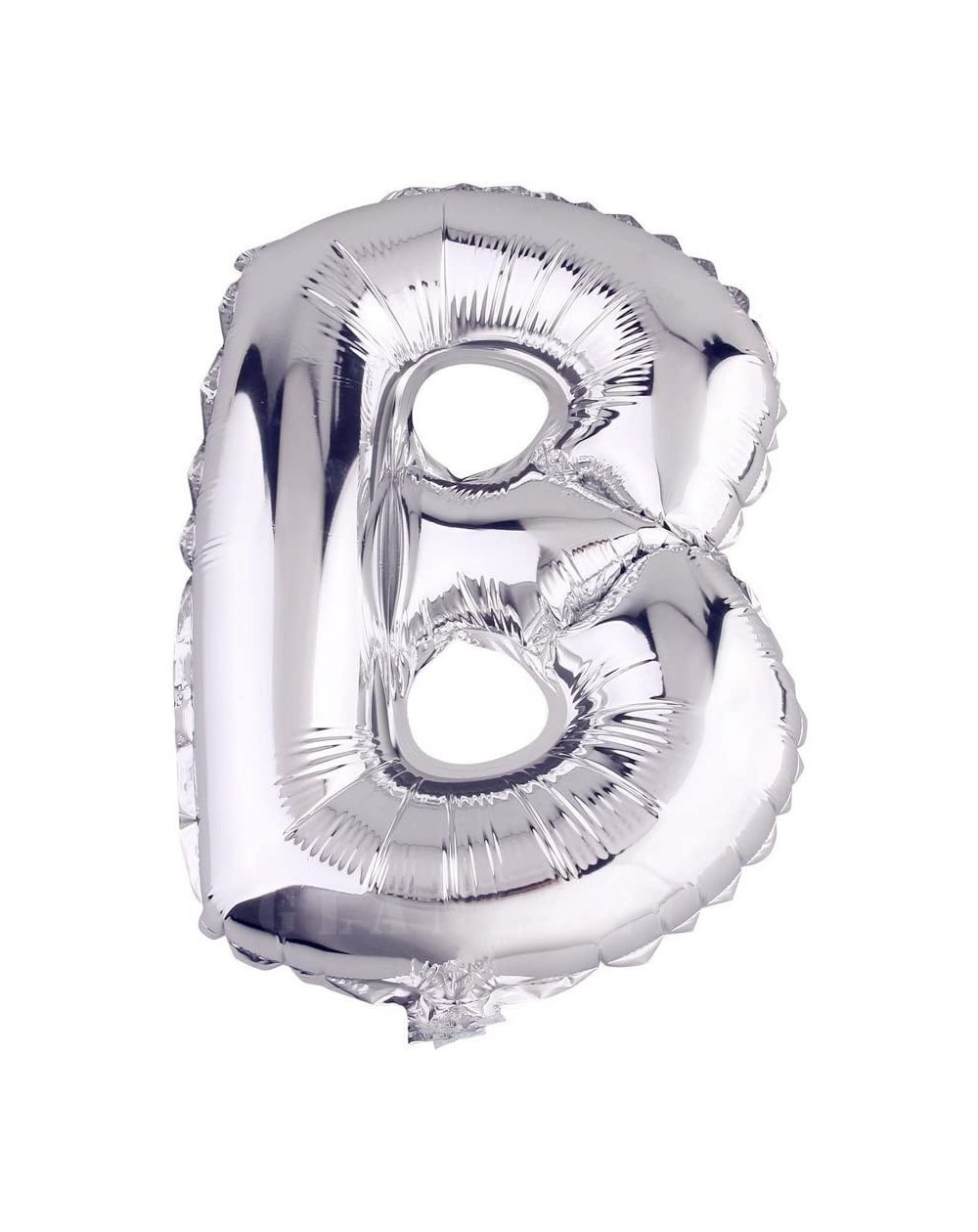 Balloons 16 Inch Silver Foil Balloons Letters A to Z Numbers 0 to 9 for Prom Wedding Birthday Party Decor (Letter B) - Letter...