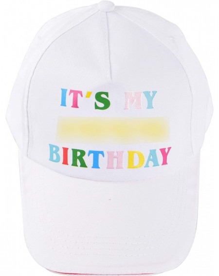 Favors It's My Birthday Hat and Sash- Baseball Cap White- It's My Birthday Sash- Funny Birthday Party Supplies and Decoration...