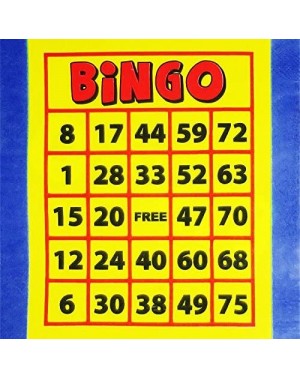 Party Packs Bingo Deluxe Party Packs (70 Pieces for 16 Guests!)- Bingo Party Supplies- Bingo Fundraiser- Tableware - C412O1UW...