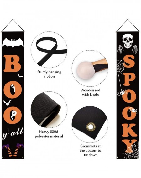 Banners & Garlands Halloween Decorations Outdoor - Boo and Spooky Halloween Signs for Front Door or Indoor Home Decor - Porch...