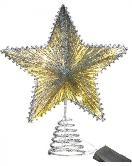 Glittered Christmas Decoration Holiday Seasonal - Silver - CC19EN7EORQ