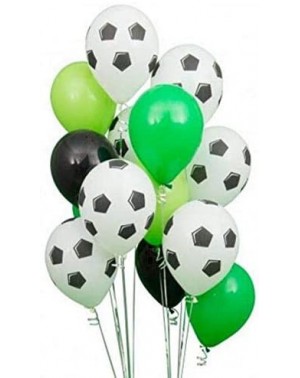 Balloons Soccer Party Supplies-Pack of 50-18inch Mylar Foil Soccer Balloon- 12inch Soccer Latex Balloon- 10inch White-Black &...