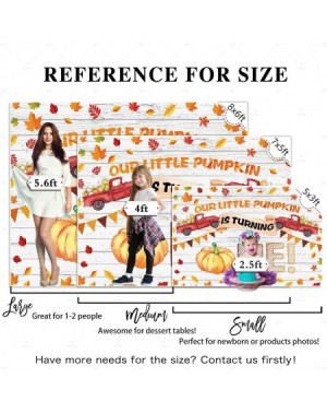 Photobooth Props Autumn 7x5ft 1st Birthday Party Backdrop Our Little Pumpkin is Turning One Theme Rustic Wood Photography Bac...