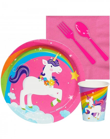 Party Packs Fairytale Unicorn Rainbow Party Supplies - Snack Party Pack - Multi-colored - C312O1YMH03 $25.56