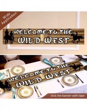 Banners & Garlands Western Party Decoration Supplies Western Cowboy Themed Banner Supplies Western Party Backdrop Photo Booth...