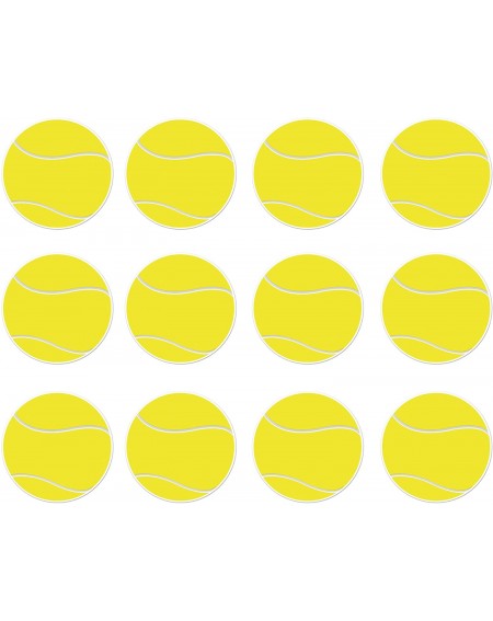 Streamers 12 Piece Tennis Ball Cutouts- 10" (Yellow/White) - CN185H5GAI0 $27.29