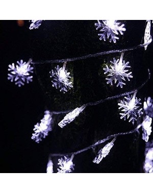 Indoor String Lights 16ft / 40LED Christmas Snowflake String Light Fairy Lights for Party- Wedding- Interior- Garden- Festiva...