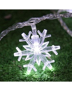 Indoor String Lights 16ft / 40LED Christmas Snowflake String Light Fairy Lights for Party- Wedding- Interior- Garden- Festiva...