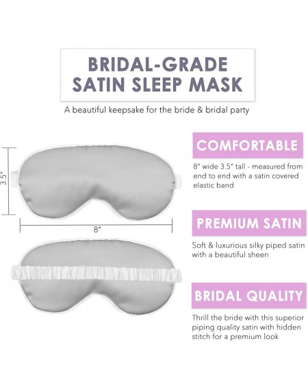 Adult Novelty Bride Gift Sleep Mask - Rose Gold Glitter Bridal Eye Mask - Wedding Gift for The Bride - White - Rose Gold Blus...