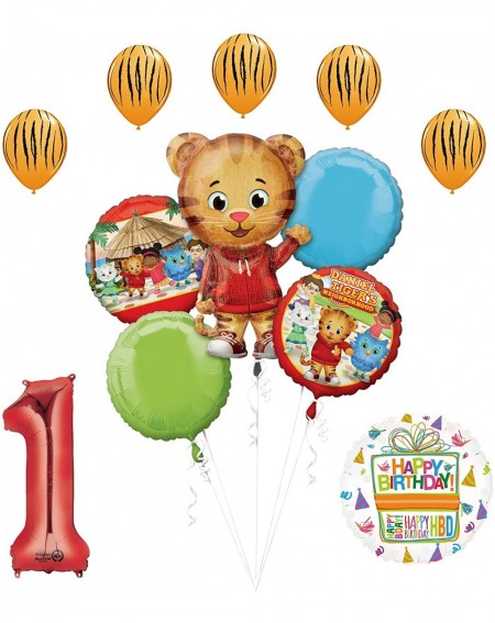 Balloons The Ultimate Daniel Tiger Neighborhood 1st Birthday Party Supplies and Balloon Decorations - CG185LOTN25 $47.01