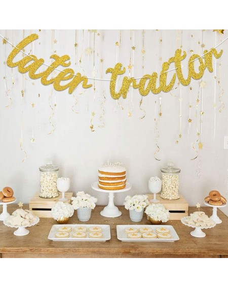Banners Later Traitor Banner-Gold Glitter Garland Party Supplies-Party Decoration Ideas for Going Away/Moving/Job Change/Relo...