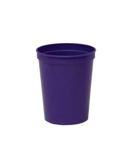 Tableware Stadium Cups- Pack of 25- Blank 16 oz Plastic Cups (Purple) - Purple - CX18NTG5XD0 $24.06