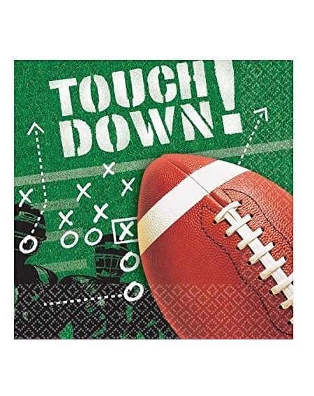 Tableware Football Frenzy Paper Lunch Napkins for Kids (100-Count) - Lunch Napkins - CW1108C12IV $25.50