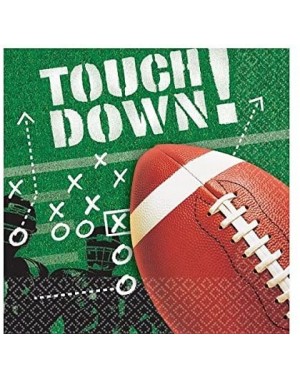 Tableware Football Frenzy Paper Lunch Napkins for Kids (100-Count) - Lunch Napkins - CW1108C12IV $10.50