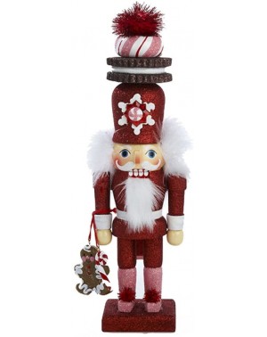 Nutcrackers 12-Inch Hollywood Red Gingerbread Nutcracker with Cookie Hat - CS118OEDHJH $51.39