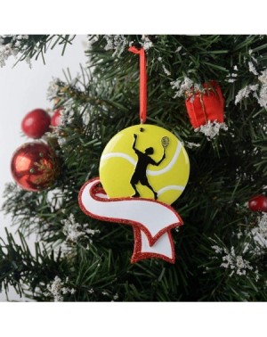 Ornaments Personalized Sports Fan Christmas Ornament for Tree - Men's Tennis Ball - CL18Y2R2TR2 $13.97