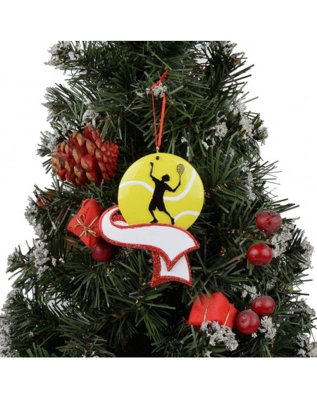 Ornaments Personalized Sports Fan Christmas Ornament for Tree - Men's Tennis Ball - CL18Y2R2TR2 $13.97