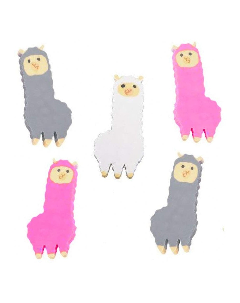 Party Favors Alpaca Animal Rubber Erasers - Classroom Party Favor Pack - Assorted Colors - For Birthdays or School Treat Bags...
