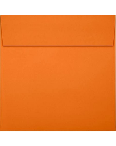 Invitations 6 1/2 x 6 1/2 Square Invitation Envelopes w/Peel & Press - Mandarin Orange (50 Qty.) - CJ118CGM7V1 $42.68