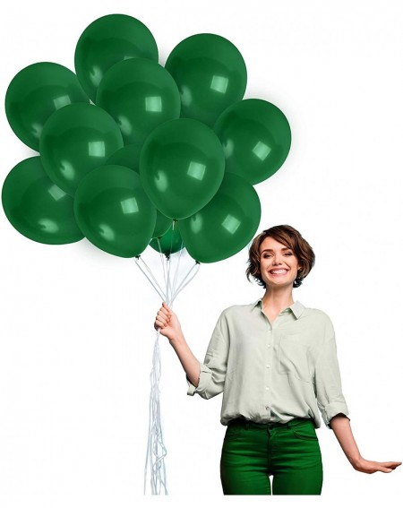 Balloons Matte Solid Dark Green Balloons 36 Pack 12 Inch Premium Hunter Army Green Latex Balloon for Safari Tropical Forest P...
