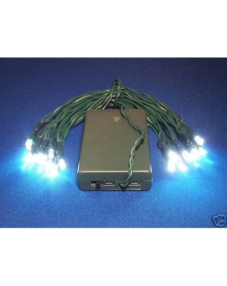 Outdoor String Lights LED Backpacking Lights - Battery Operated - Super Bright White LEDs - CE12LV2129Z $9.66