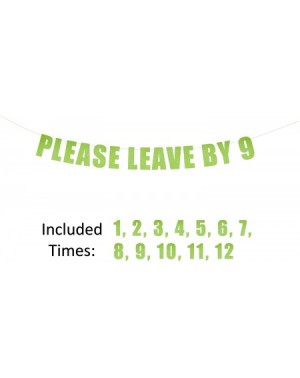 Banners & Garlands Please Leave by 9- or 1- 2- 3- 4- 5- 6- 7- 8- 10- 11- 12 Interchangeable Party Hanging Letter Banner Sign ...