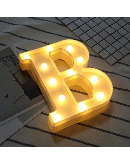 Indoor String Lights LED Marquee Letter Lights Sign 26 Alphabet Light Up Letters Sign for Night Light Wedding Birthday Party ...