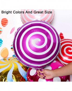 Balloons 32 Pieces 18" Sweet Candy Balloons Include 24 Pieces 19x26 inch Round Lollipop Balloons and 8 Pieces 18 inch Candy L...