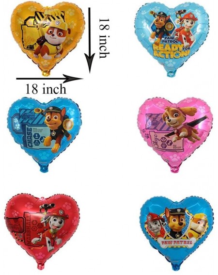 Balloons 12 Pcs Paw Dog Patrol Helium Foil Balloons-Dog Theme Birthday Party Decoration for Kids - CD18A9ULC97 $16.90
