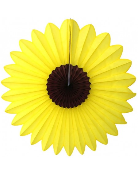 Favors Set of 3 Sunflower Party Fans (13 and 18 Inches) - CI12LTDZ8LJ $11.66
