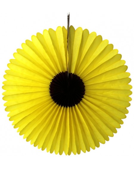 Favors Set of 3 Sunflower Party Fans (13 and 18 Inches) - CI12LTDZ8LJ $11.66