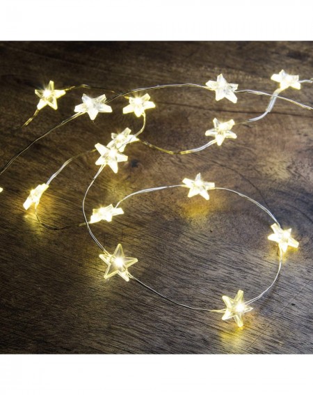 Indoor String Lights 29292 Wire String Shaped Lights with Timer- 46-Inches Long- Bright Stars - Bright Stars - CG12E9X5X4N $2...